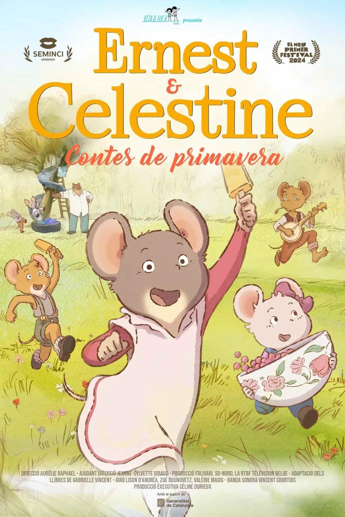 Caratula ERNEST & CELESTINE, CONTES DE PRIMAVERA - LES BORGES BLANQUES